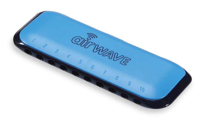 Suzuki Airwave Harmonica Easy-to-Hold Easy-to-Play Standard 10-Hole Diatonic Key of C Harmonica BLUE w/incl Instruction Booklet Pro-Quality Brass Reeds Super-Comfortable Resin Formed Body ALL AGES image 1