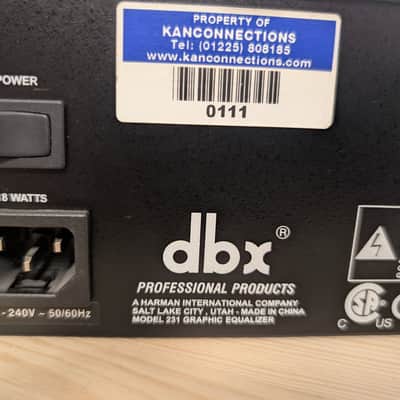 dbx 231 Graphic Equaliser 2010s - Black image 4