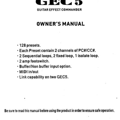 MOEN GEC-5 MIDI Guitar Pedal FX Switcher - 5 Loop Foot Controller Routing System NEW Release! image 8