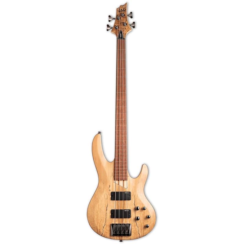 ESP LTD LB-204SMF Fretless Bass - Roasted Jatoba Fingerboard, Natural image 1