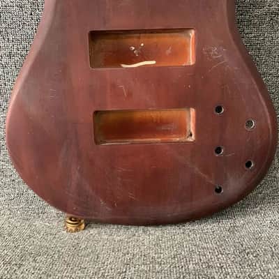 Unfinished Mahogany Jazz Bass Style Body for 4 or 5 String Build image 6