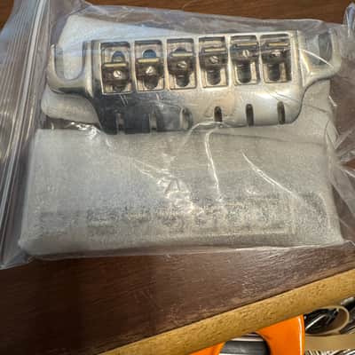 GIBSON Top Adjust Bridge/Tailpiece Combo 1980's - Chrome image 3