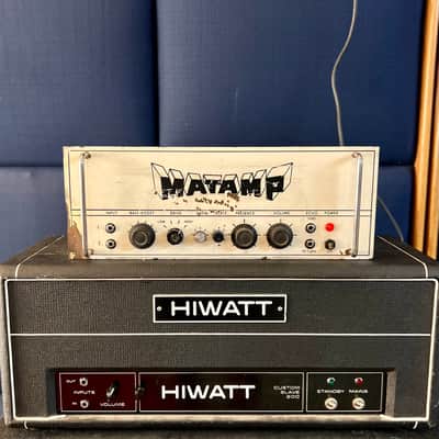 Matamp GT-100 c 1970 - Original vintage UK White face steel panel 100 watt orange green image 1