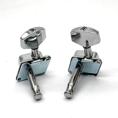 6R Semi-closed Guitar String Tuning Pegs Tuner Machine Heads Knobs Tuning Keys for Acoustic or Electric Guitar (Chrome) image 6