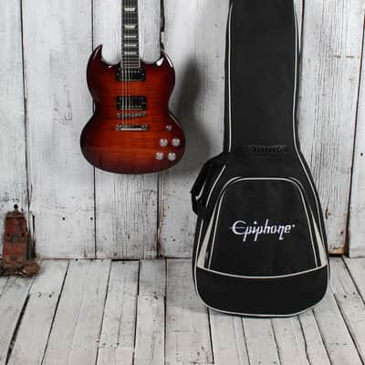 Epiphone SG Modern Figured Electric Guitar Mojave Burst with Gig Bag image 2