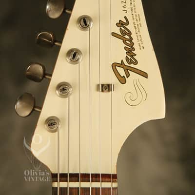 original 1964 Fender JAZZMASTER Olympic White w/matching headstock image 3