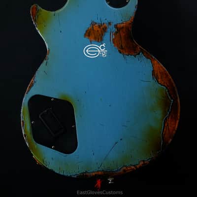 Gibson Les Paul Studio Deluxe II '60s Pelham Blue Aged Relic by East Gloves Customs (Limited Run) image 3