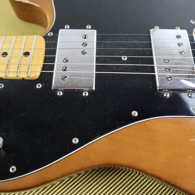 Fender Telecaster Deluxe 1975 w/ Original 1973 neck Walnut Mocha Vintage HH double cunife wide range humbuckers w/ HSC Brown Rare image 4