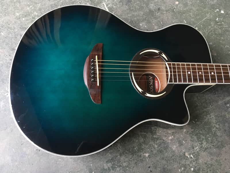 Yamaha APX 500 2000s Oriental Blue Burst | Reverb