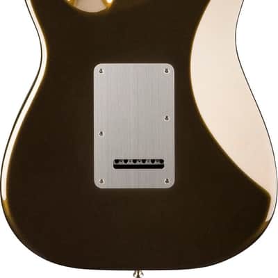 Fender American Ultra II Stratocaster HSS Electric Guitar, Ebony Fingerboard, Texas Tea image 3