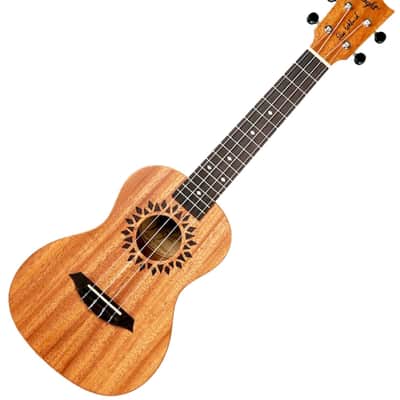 Flight Elise Ecklund Artist/Designer Signature Series Laminate Mahogany Top Okoume Neck 4-String Concert Ukulele w/Padded Gig Bag image 7