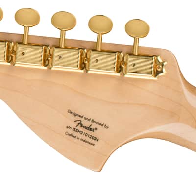Squier 40th Anniversary Stratocaster Gold Edition Lake Placid Blue image 6