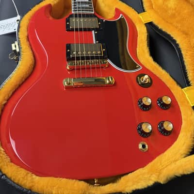 Gibson Custom M2M SG Custom - Racing Red Double Stinger Gloss Gold Hardware image 9