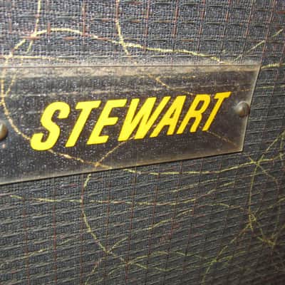 Vintage 1960s Stewart Combo Amp  - White and Black 2 x 8" speakers image 2