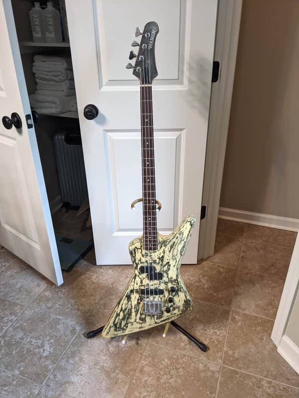 Hamer Blitz 1985  EMG Active Silver Label pick-ups with 3 way switch purchase emgs in 1988 image 1