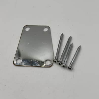 ESP Neck Plate Vintage Plus Angled W/ Screws 1990’s - Chrome image 4