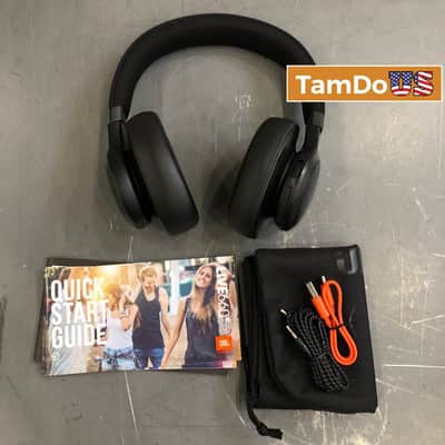 JBL Live 660NC Wireless Over-Ear Headphones, Noise Cancelling, Bluetooth, Black image 1