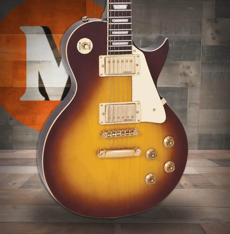 vintage v100 tobacco sunburst guitar / TSB (tobacco sunburst) / out phase tone the V100TSB is a statement piece thats capable of handling any style of music. Guitare lectrique Vintage V100 (Tobacco