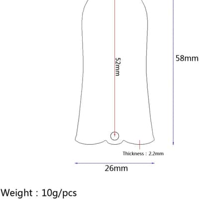 2 Holes Metal Truss Rod Cover Aluminum Alloy Bell-shape Truss Rod Cover Electric Guitar Replacement(Black) image 2