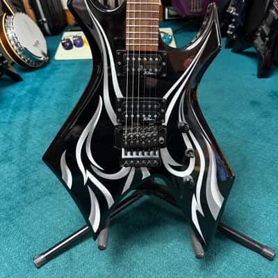 B.C. Rich Kerry King Wartribe 2 Warlock KKW2TO Onyx with Tribal Fire Graphic image 4