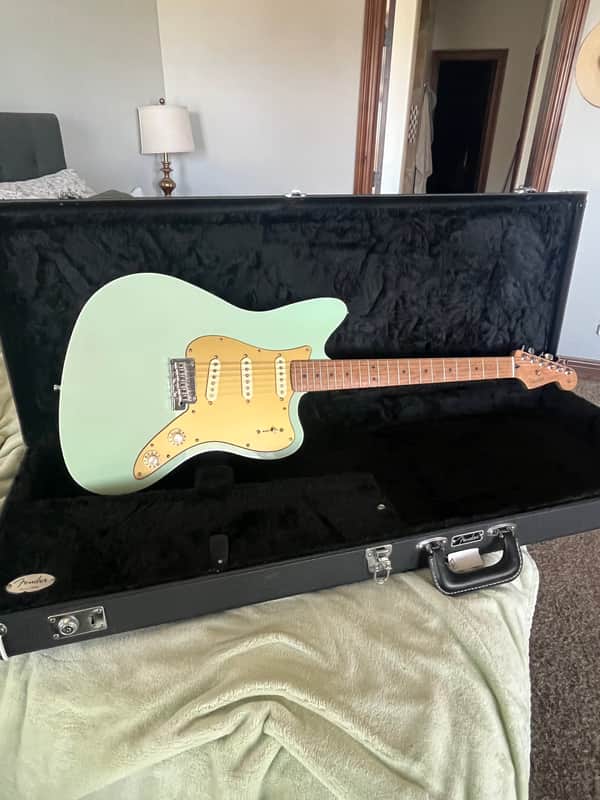 Fender Fender Parallel Universe II Stratocaster Jazzmaster 2020 - Transparent Seafoam Green image 1