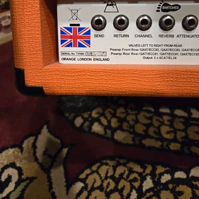 Orange Thunderverb 50 2017/ considered by many to be the best Orange amp ever. image 7