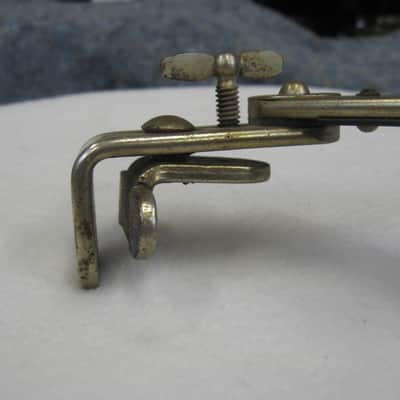 Leedy Bass Drum Hoop mounted Paddle Muffler (Lot4143U-5143) 40's/50's - Nickel Plated image 12