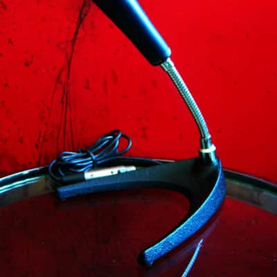 Vintage RARE 1960's RCA SK-30 dynamic microphone dark blue Low Z w Atlas stand & cable image 7