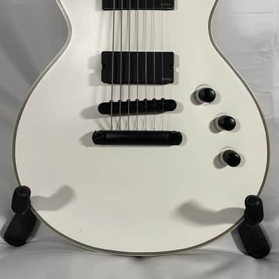 ESP LTD EC-407 with Rosewood Fretboard 2012 - 2014 Snow White Satin image 2