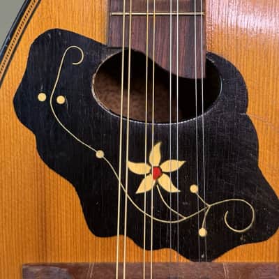 Antique Lignatone Czechoslovakian Bowl Back Mandolin c1940s image 4