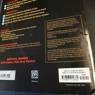 Carmine Appice Ultimate Realistic Rock Drum Nethod Book w/cd! Rock Drum Method Book w/cd! 2006 - Multicolor image 6