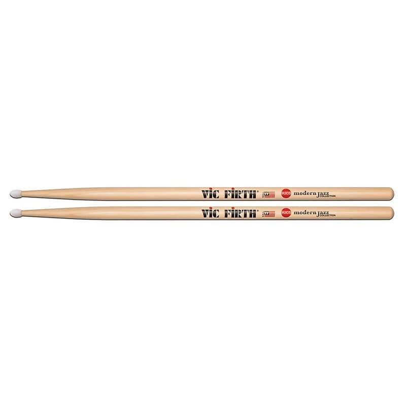 Vic Firth MJX5 Modern Jazz Nylon-Tip Hickory Drum Sticks (Pair) image 1
