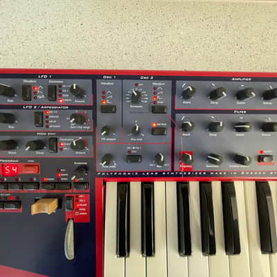 Nord Lead 49-Key 4-Voice Polyphonic Synthesizer 1995 - 1997 - Red image 2