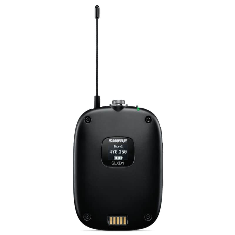Shure SLXD1 Digital Wireless Bodypack Transmitter (J52 Band / 558-616 MHz) image 1