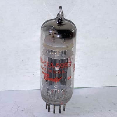 1956 Bendix Redbank 5993 TE-10 4 Mica Mil-Spec Rectifier Tube, NOS/NIB, Tested, Possible 6X4 Replacement -READ DESCRIPTION image 4