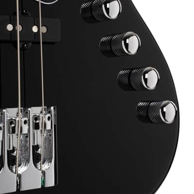 Cort NJS4BK Elrick NJS 4 Bass Guitar. Black image 6