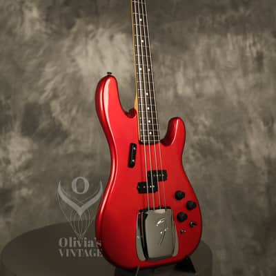 1980's Fender Contemporary Power Jazz Bass Special MIJ Candy Apple Red image 10