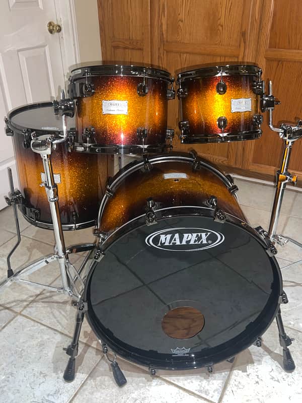 Mapex Saturn III Limited Edition Yellow Ocher Sparkle Burst image 1