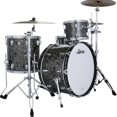 Ludwig Classic Maple Pro Beat 3-piece Shell Pack - Moss Green Pearl image 1