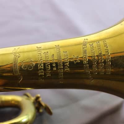 Pre-war French Besson Brevete Professional Trumpet **The J. Geils Collection** image 8