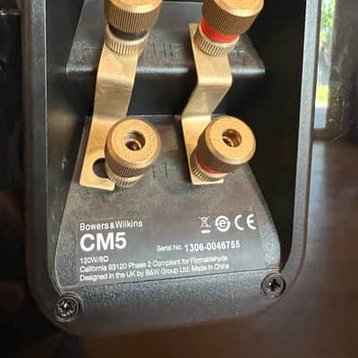 B&W Bowers Wilkins CM5 With Matching Center Speakers, Two Cast Iron Stands. image 7