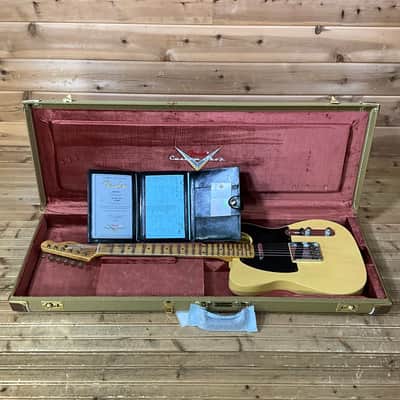 Fender Custom Shop 1954 Telecaster Electric Guitar - Aged Nocaster Blonde image 7