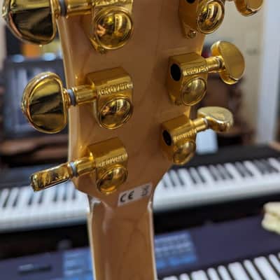 Harley Benton Custom Line King Jumbo CE NT Acoustic Electric Guitar image 3