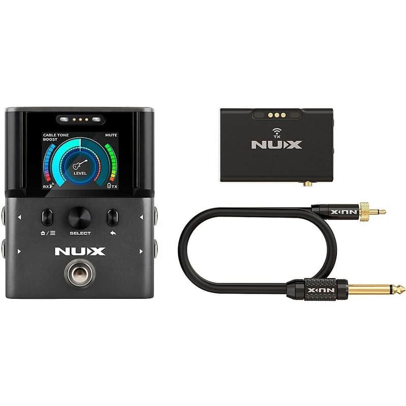 NUX B-8 Professional 2.4GHz Guitar Wireless System with Tuner - Black image 1
