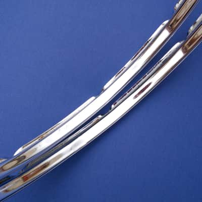 Slingerland Chrome Over Steel 16" Hoops 8 Holes Niles Vintage No.2 image 7