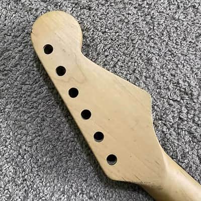 Black Left Handed Strat Style Guitar Neck, Rosewood 22 Frets Fingerboard image 10