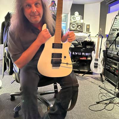 Caparison Michael Romeo Prototype personal guitar of Michael Romeo  - White matte image 2