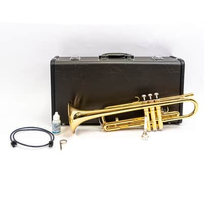 Yamaha YTR-2330 Student Bb Trumpet – Gold Lacquer with Case & Accessories image 1