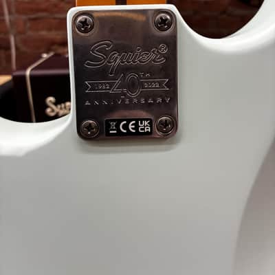 Squier 40th Anniversary Stratocaster, Satin Sonic Blue image 7