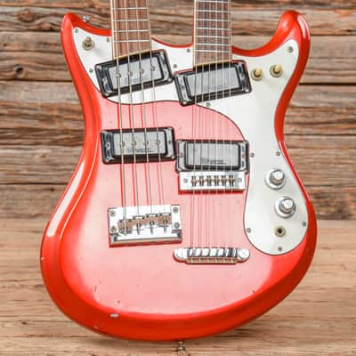 Mosrite Joe Maphis Double Neck Orange 1971 image 8